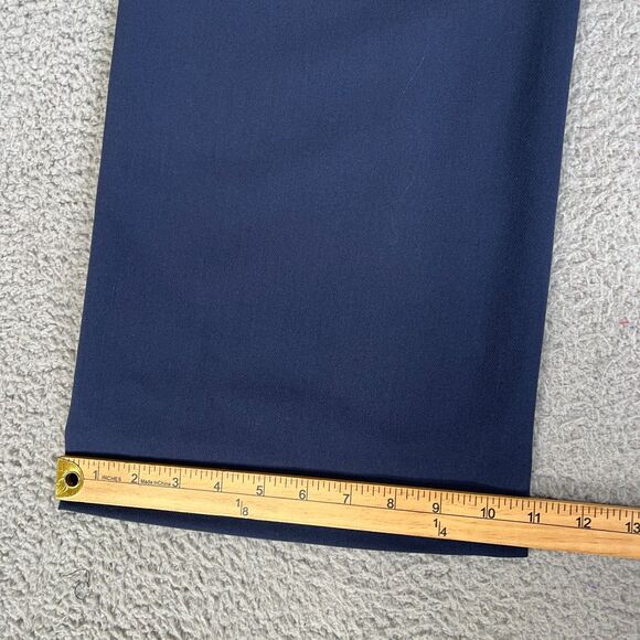 Abercrombie Fitch Dress Pants Women 29, 8L Blue Stretch Pleated Straight 28 x 31 - Picture 14 of 14